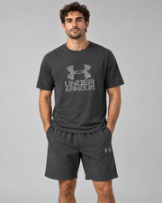 Gray Under Armour T-Shirt and Shorts Set