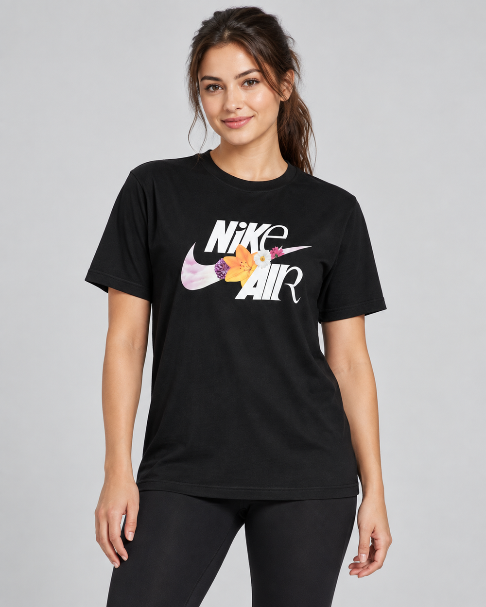 Women's Black Nike Air Graphic T-Shirt
