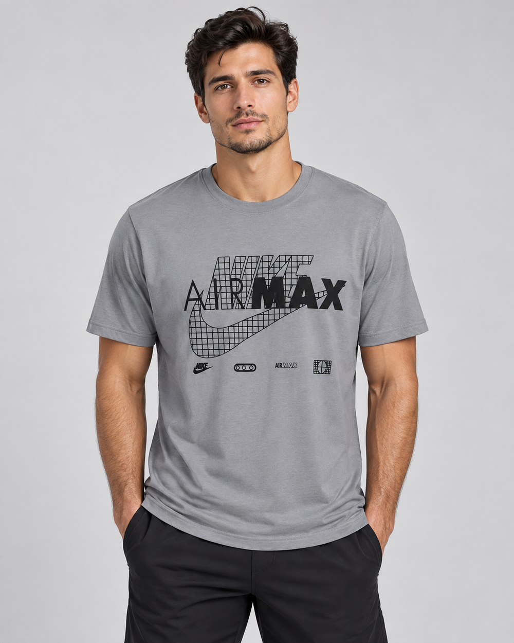 Gray Nike Air Max Graphic T-Shirt