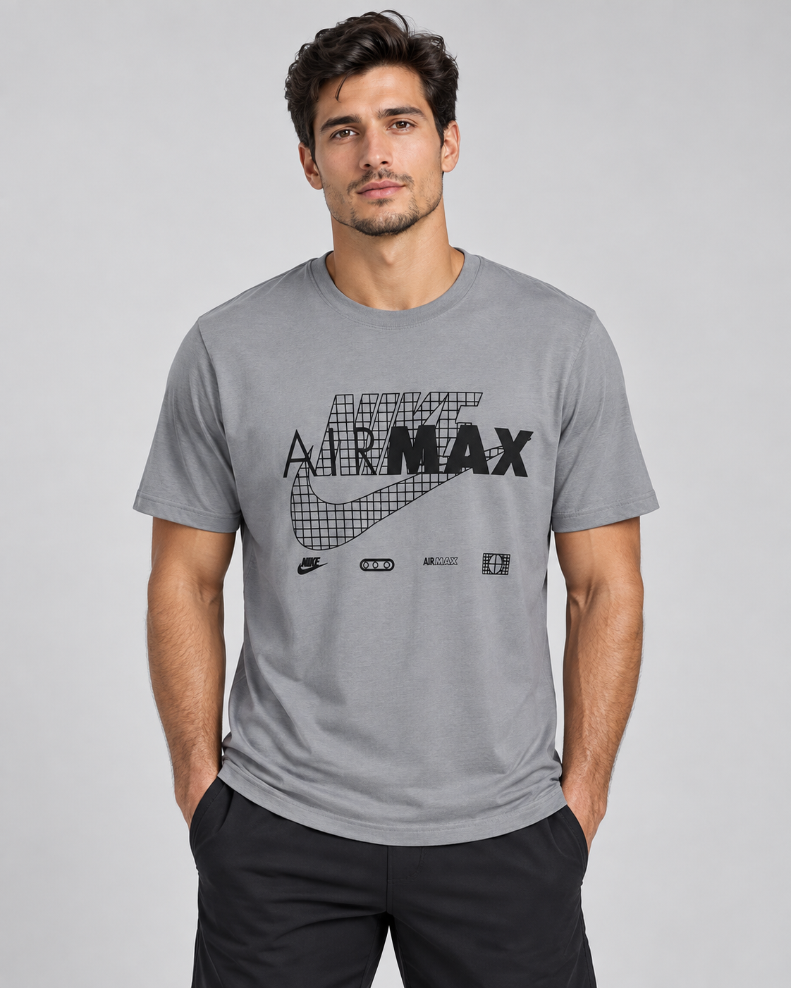 Gray Nike Air Max Graphic T-Shirt