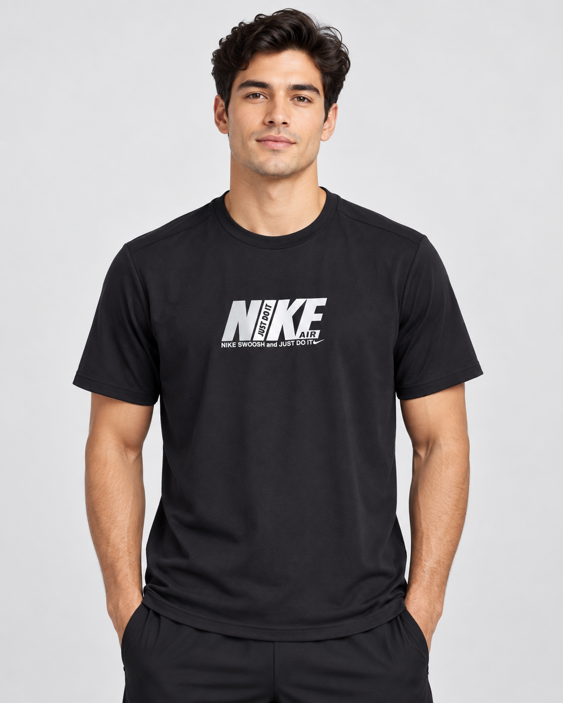 Men's Black Nike Air Graphic T-Shirt