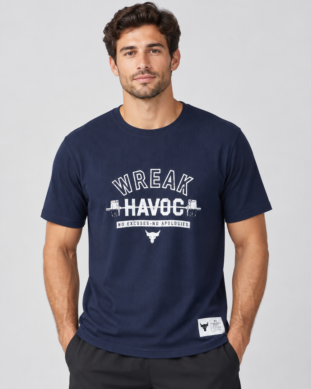 Men's Navy Wreak Havoc Graphic T-Shirt