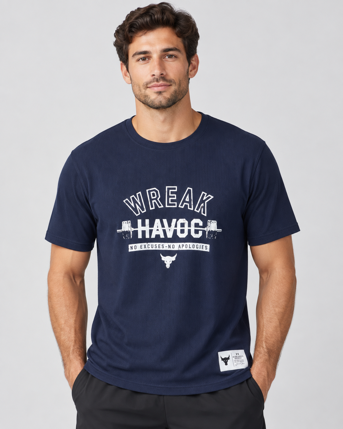 Men's Navy Wreak Havoc Graphic T-Shirt
