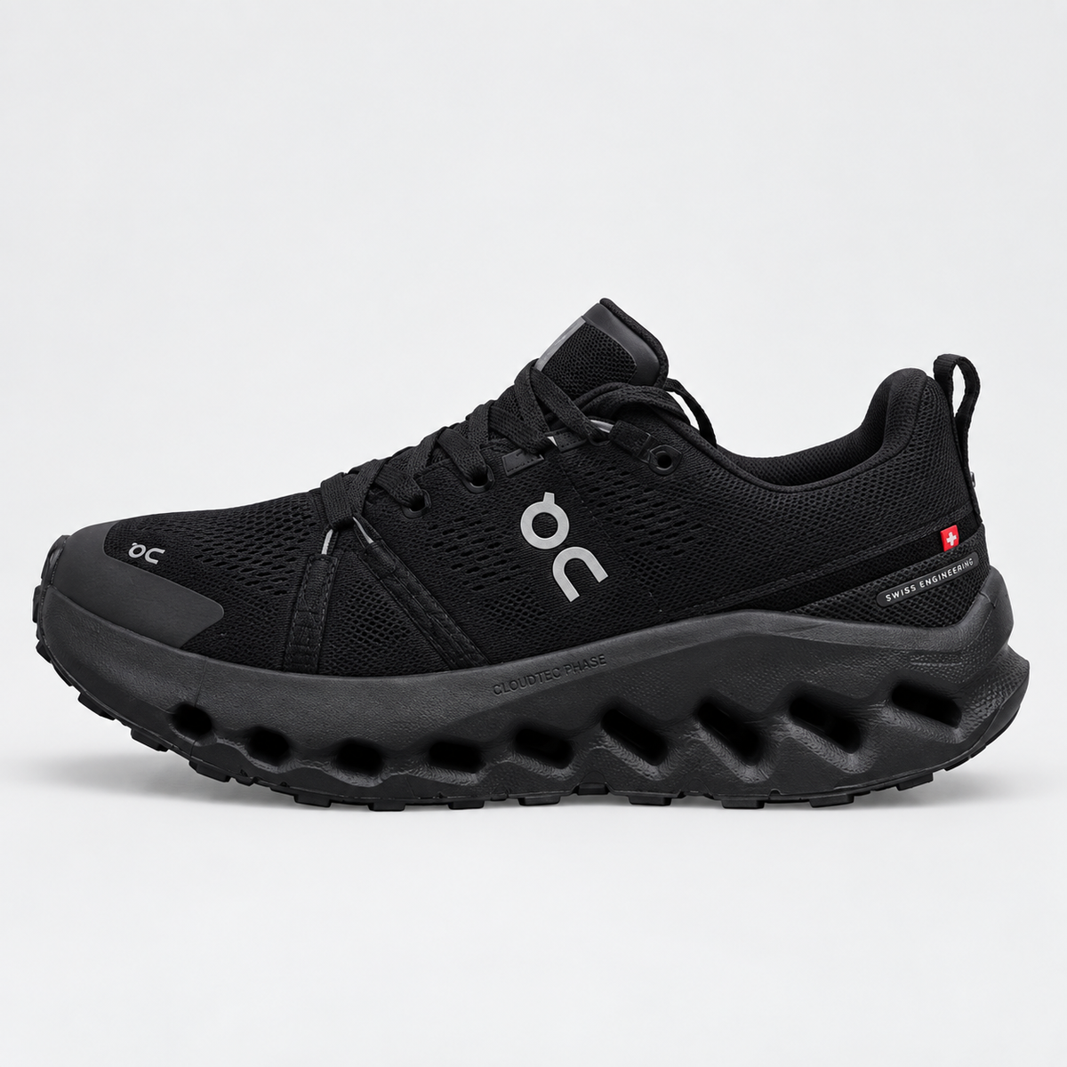 Black & Red On Cloud Running Shoe