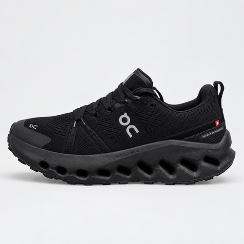 Black & Red On Cloud Running Shoe