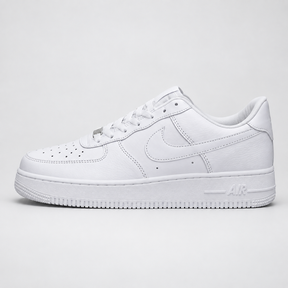 White Nike Air Force Sneaker