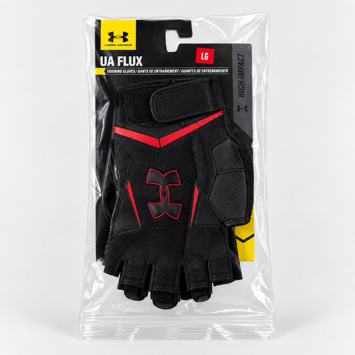 Black & Red Under Armour Training Gloves