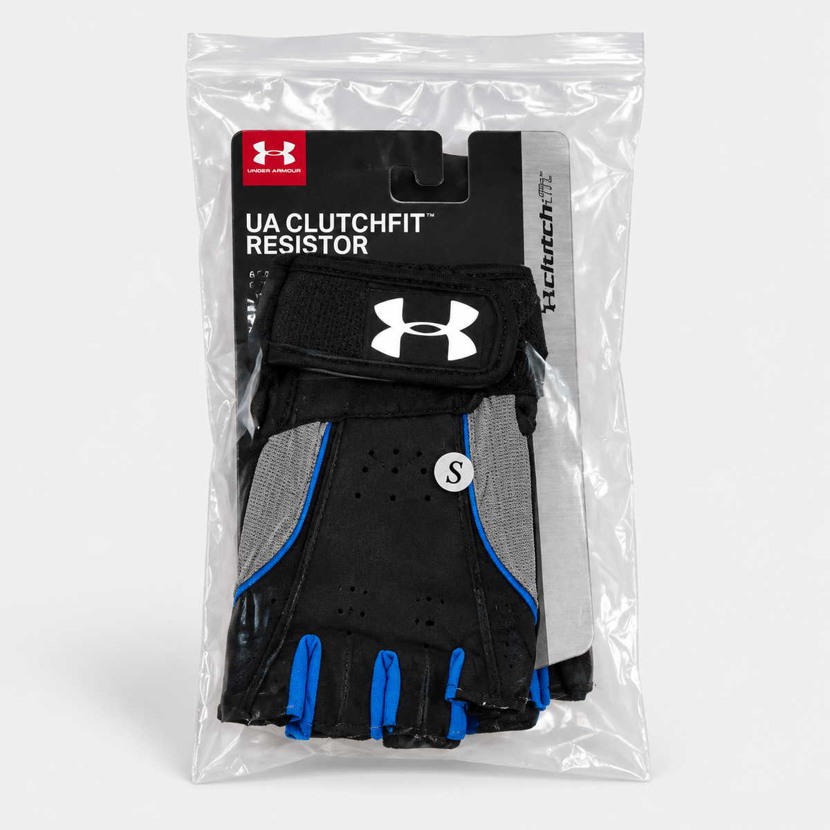 Black & Blue Under Armour Training Gloves