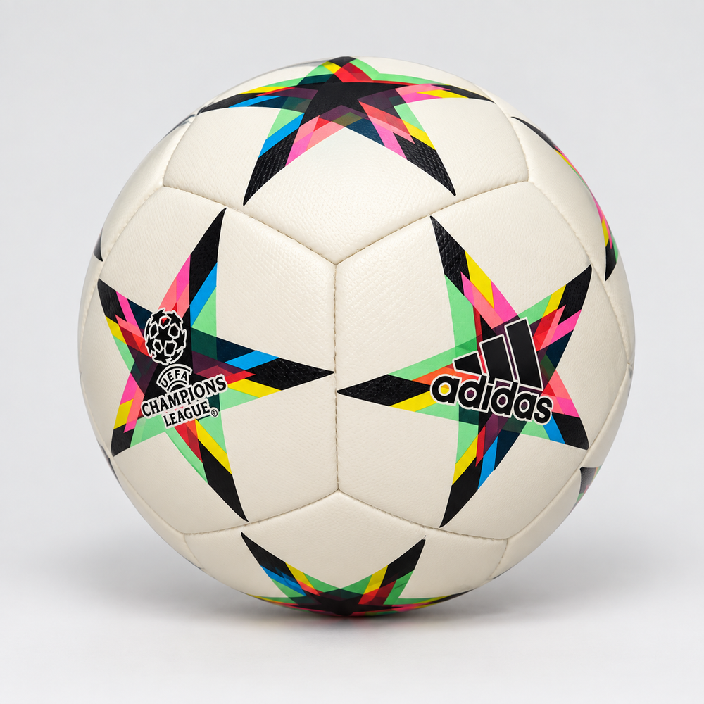 White Multicolor Adidas Football