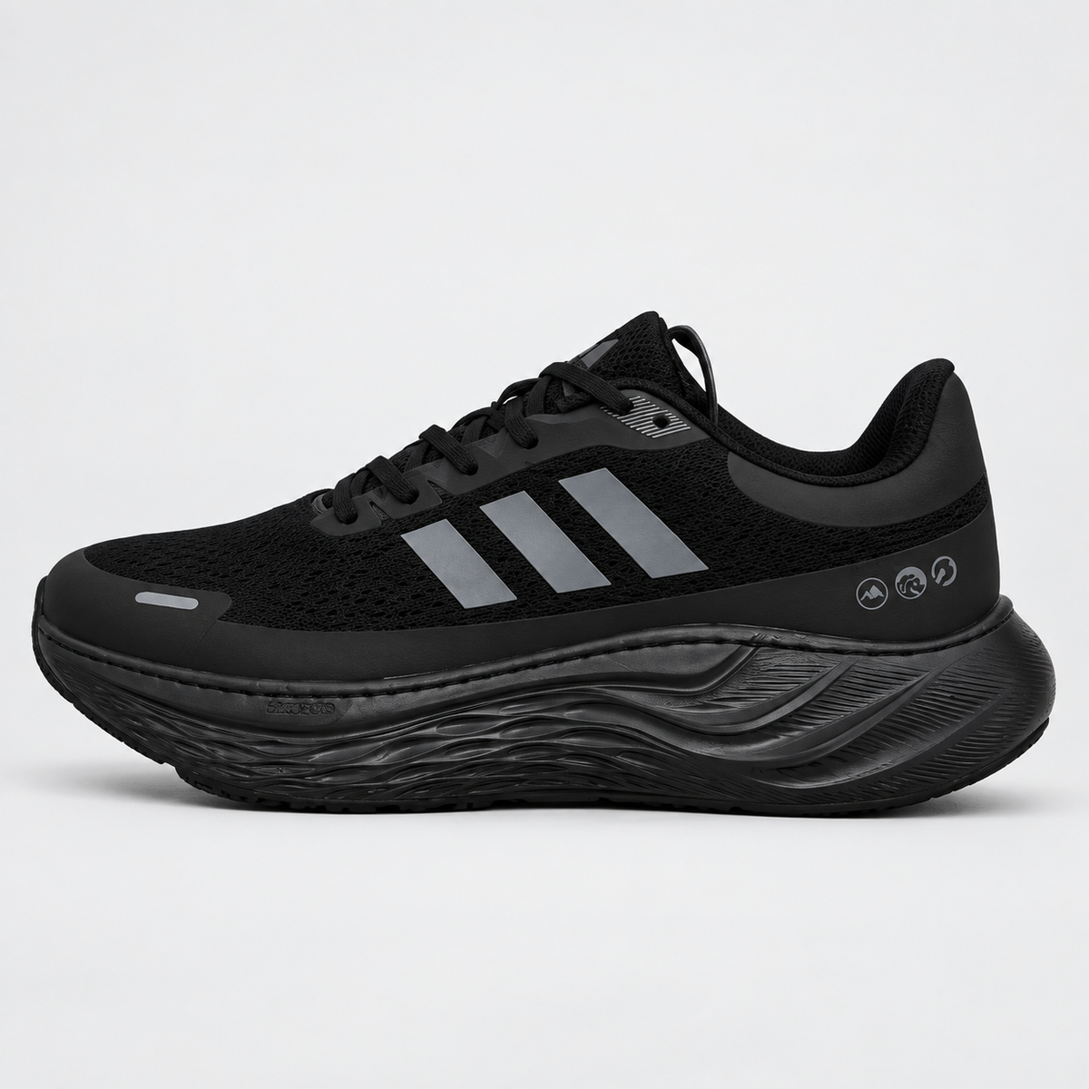 Black & Gray Adidas Running Shoe