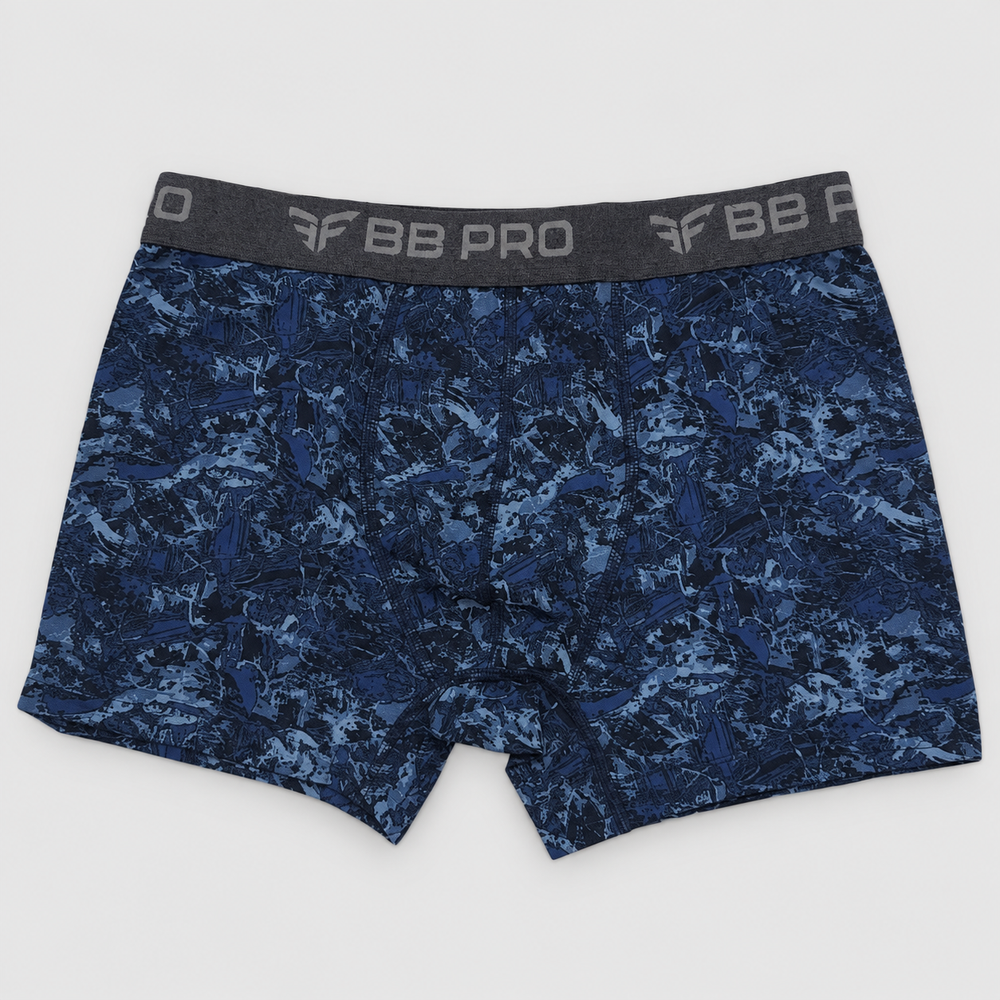 Blue Pattern Short Boxer Brief