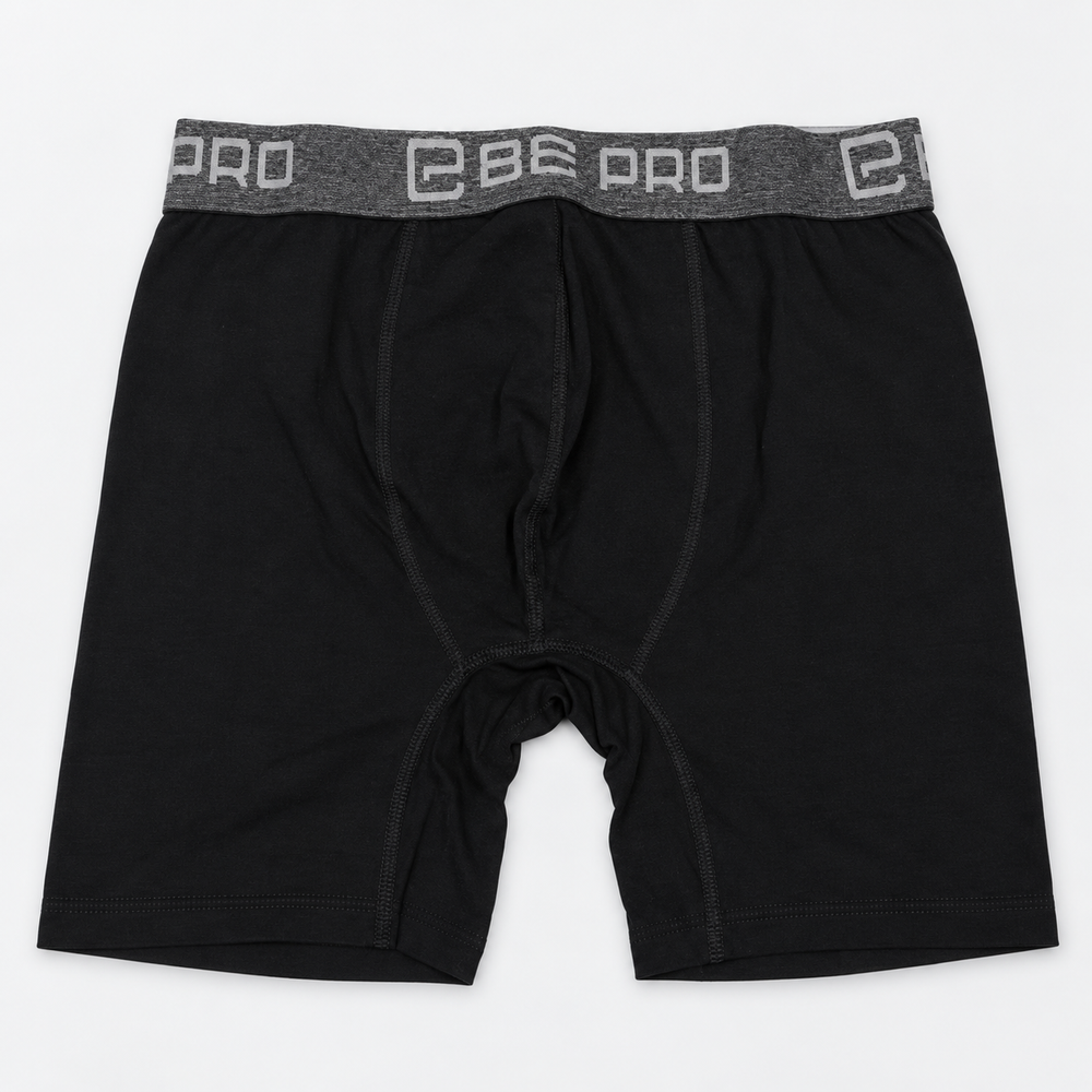 Black Long-Leg Boxer Brief