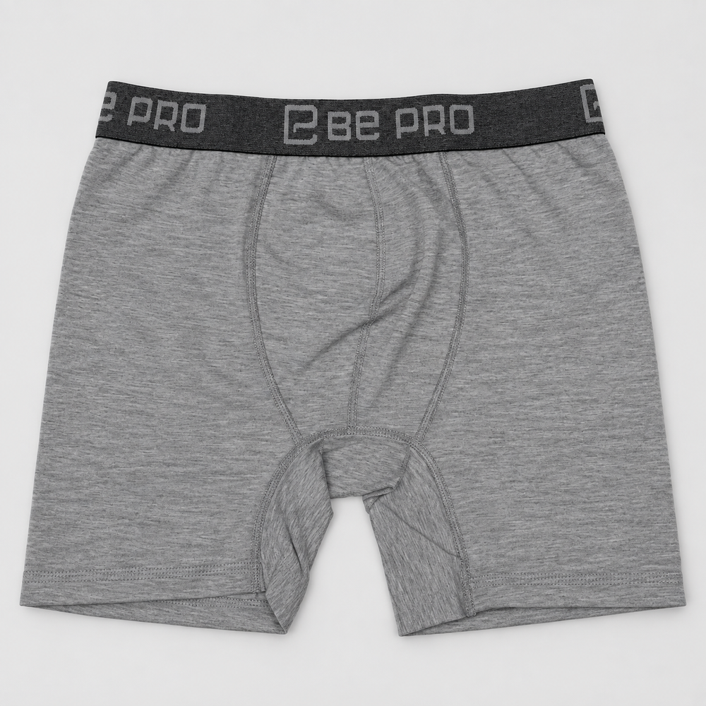 Gray Long-Leg Boxer Brief