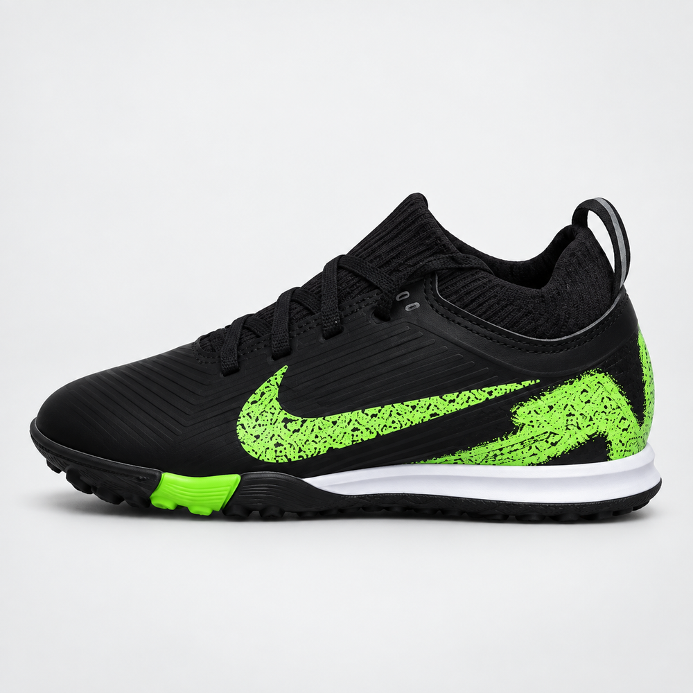 Black & Green Nike Kids Football Boots